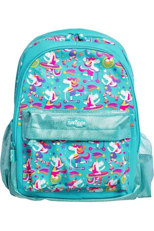 SMIGGLE Boys Bottle Green Junior Whirl Backpack