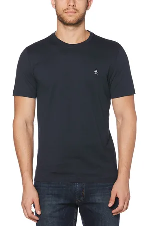 Original Penguin Mens Pin Point 100% Cotton Logo T-Shirt