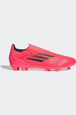 adidas Mens Bright Red F50 League Laceless Firm Multi Ground Boots