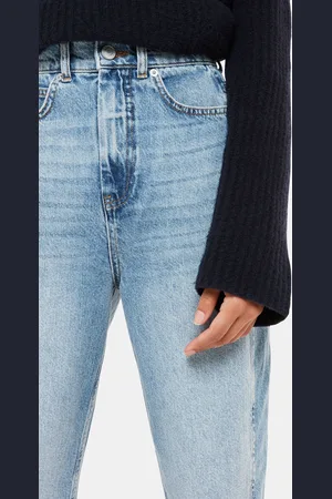 Whistles Womens High Waist Barrel Taper Leg 100% Cotton Jeans