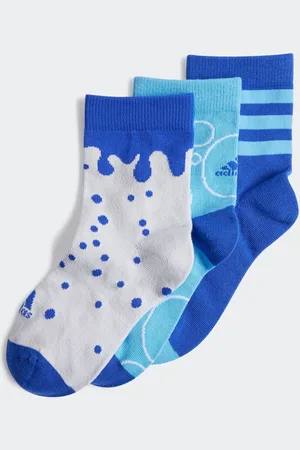 adidas Boys /White Kids Graphic Socks 3 Pack