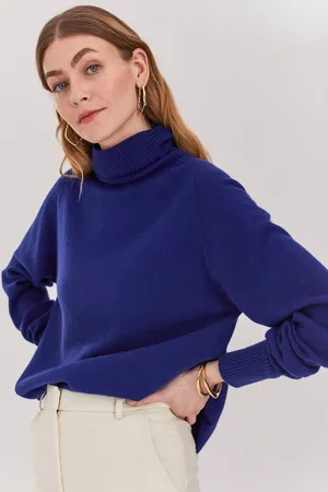 CELTIC & CO. Womens Geelong Slouch Roll Neck Jumper
