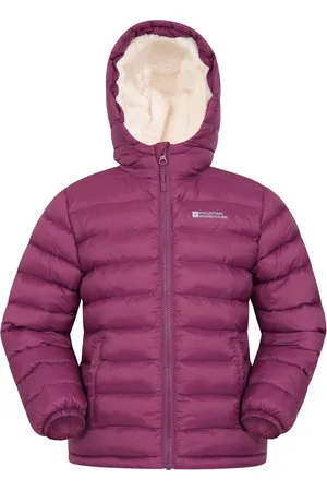 Mountain Warehouse Boys Kids Seasons Water Resistant Faux Fur Lined Padded Jacket