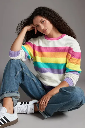Little Bird Womens Striped 100% Cotton Jumper