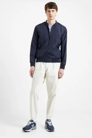 French Connection Mens Dark Tech Baseball Jacket