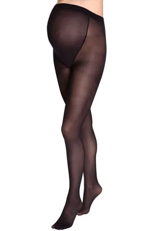 JoJo Maman Bébé Black 50 Denier Supersoft Maternity Tights L