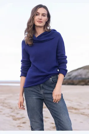 CELTIC & CO. Womens Collared Slouch Jumper