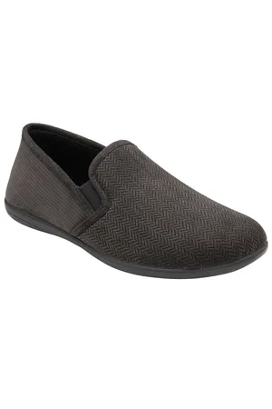 Lotus Grey Flat Full Slippers AU 8 (EU 42)
