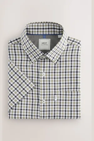 Next Easy Iron Button Down Short Sleeve Oxford Shirt 5XL
