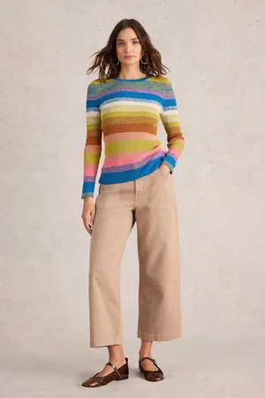 White Stuff Womens Rib Stripe Jumper