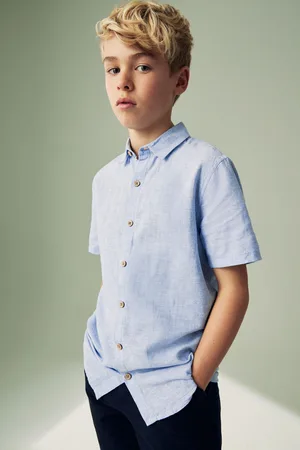 Next Boys Linen Blend Shirt (3mths-16yrs)