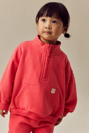 Next Girls Coral Half Zip Sweatshirt (3mths-7yrs)