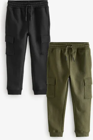 Next Boys /Green Cargo Joggers 2 Pack (3-16yrs)