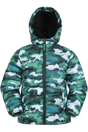 Mountain Warehouse Boys Kids Seasons Water Resistant Faux Fur Lined Padded Jacket