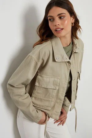 Threadbare Womens Lightweight 100% Cotton Twill Utility Jacket