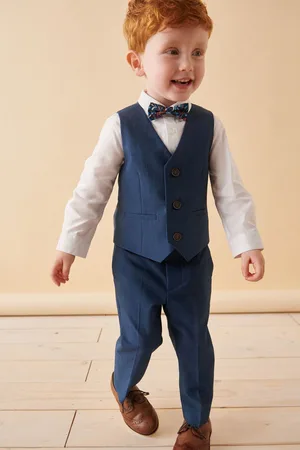 Next Boys Waistcoat, Shirt, Trousers & Bowtie Set (3mths-9yrs)