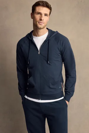 Paul Smith Mens Navy Zip Through 100% Cotton Hoodie