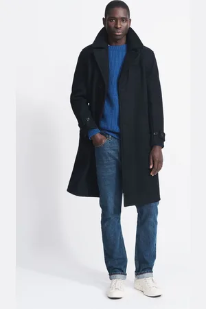 Aubin Blue Raleigh Wool Coat M