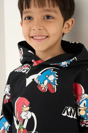 Sonic The Hedgehog Boys Angel & Rocket Print Hoodie