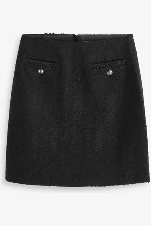 LK Bennett Womens Charlie Recycled Cotton Blend Tweed Skirt