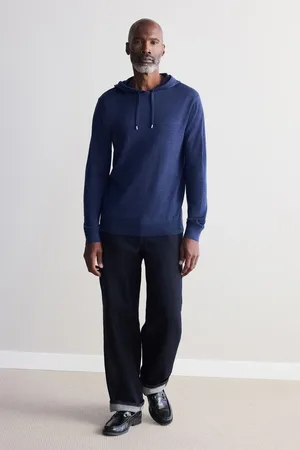 Next Mens Regular Fit 100% Merino Wool Signature Hoodie