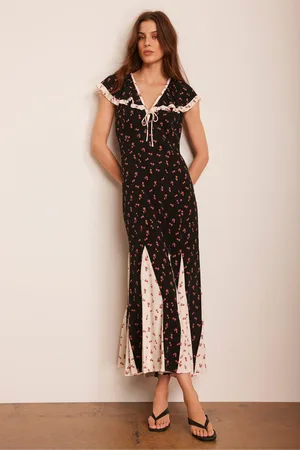 mint&berry Strawberry Print Maxi Dress AU 12
