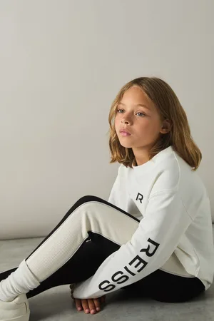 Reiss Girls Lemi 9-13 yrs Cotton-Blend Panelled Leggings