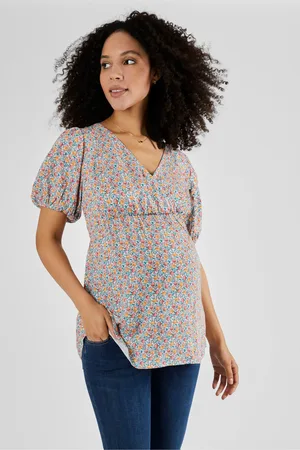JoJo Maman Bébé Womens Fruit Print Maternity Blouse