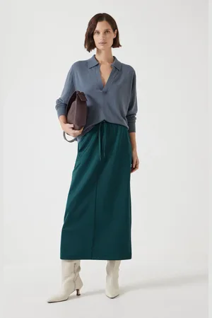 Hush Puppies Harrison Pintuck Jersey Skirt AU 16