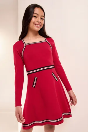 Lipsy London Girls Tipped Knitted Dress (5-16yrs)