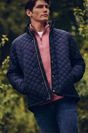Crew Clothing Company Mens Crew Clothing Diamond Quilted Jacket