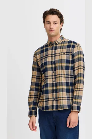 Blend 100% Cotton Check Long Sleeve Shirt XXL