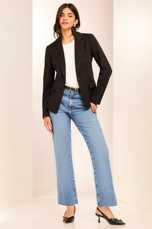 Lipsy London Womens Single Breasted Jersey Blazer
