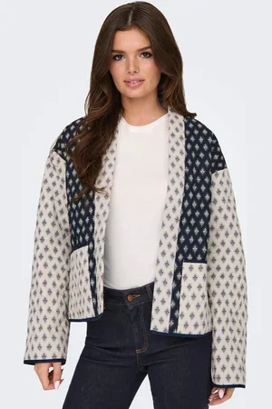 JDY White Quilted House Coat AU 6