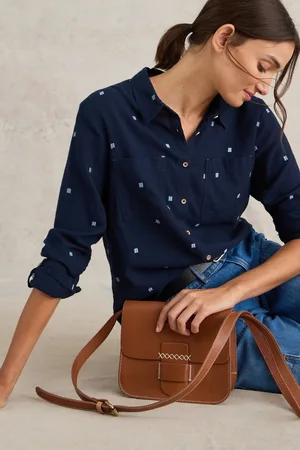 White Stuff Womens Dark Cotton Sophie Shirt