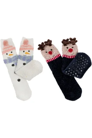Totes Womens dark Ladies Novelty Super Soft Socks 2 Pair