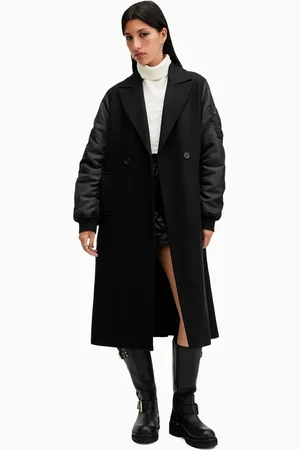 AllSaints AllSaints Black Paulah Coat AU 6