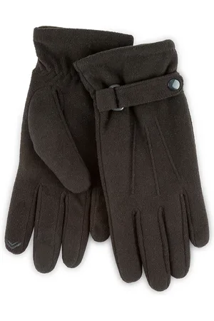 Totes Mens Mens Isotoner Fleece Smartouch Gloves with Strap