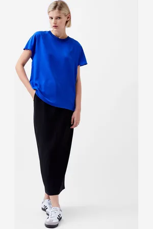 French Connection Womens Crepe Light Crew Neck Top