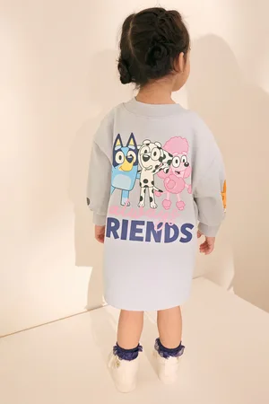 Bluey Girls Long Sleeve Sweat Dress (12mths-7yrs)
