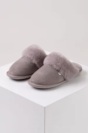 Just Sheepskin Light Grey Ladies Duchess Slippers AU 6 (EU 37)