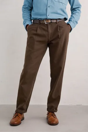 Seasalt Cornwall Mens Mens Helmsman Linen Blend Trousers