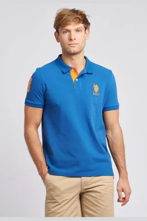 U.S. Polo Assn. Mens U. S. Polo Assn. Dark Regular Fit Mens Player 3 Pique 100% Cotton Polo Shirt