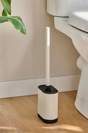 Next Cream Natural Slimline Silicone Toilet Brush One