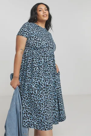 Simply Be Animal Print Supersoft Pocket Midi Dress AU 22