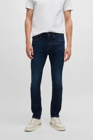 HUGO BOSS Mens Slim Fit Delaware Super Stretch Denim Jeans