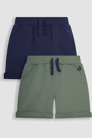 JoJo Maman Bébé Boys Khaki 2-Pack Jogger Shorts