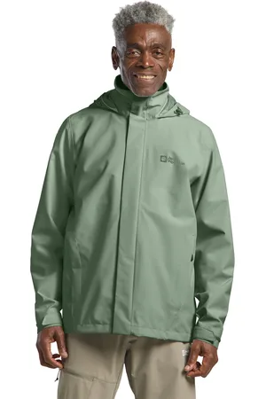 Jack Wolfskin Green Trailtime 2L Waterproof Mens Jacket XL