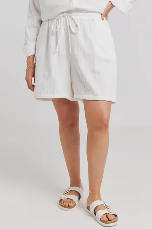Simply Be Womens Cheesecloth Shorts