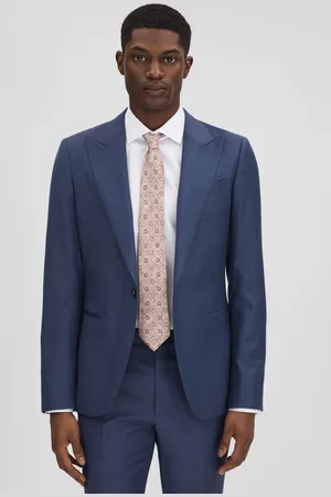 Reiss Mens Bright Harrison Slim Fit Wool Single Breasted Blazer